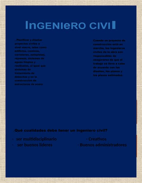 Desafio Ivu Ingenieria Civil Inge Nier O Ci Vil Cuando Un Proyecto