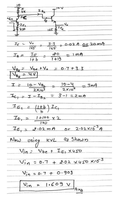 Solved 4 18pts For The Circuit Shown Below Assume Vin Chegg