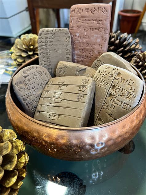 Handmade Mesopotamian Cuneiform Clay Ancient Tablets Replica Made by Iraqi Youth - Etsy