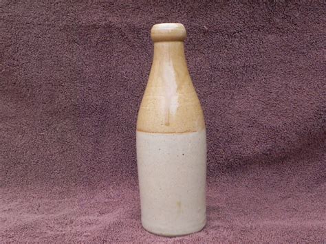 Vintage Ceramic Pottery Stone Bottles For Beer By Calahanscloset