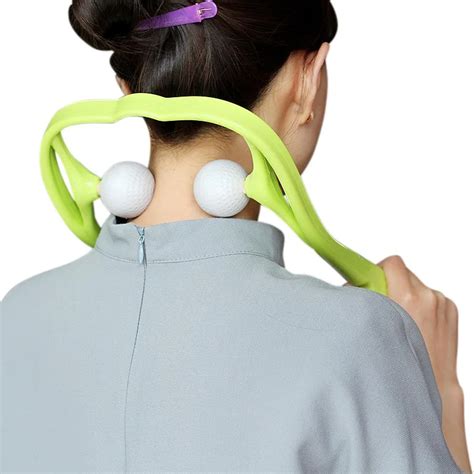 Neck Massager For Neck And Shoulder Dual Trigger Point Self Massage Tool Simulates Massage Deep