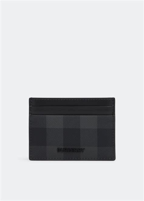 Burberry Sandon Check Card Holder For Men Black In Uae Level Shoes