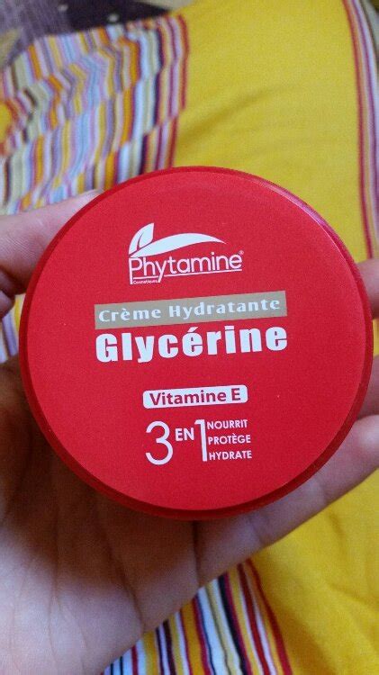 Phytamine Crème Hydratante 3 en 1 Glycérine Vitamine E INCI Beauty