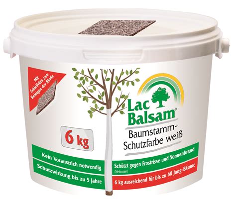 Etisso LacBalsam Baumstamm Schutzfarbe weiß für Bäume - Duengerexperte.de