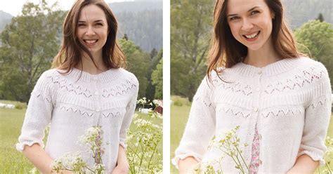 Mountain Frill Knit Cardigan Free Knitting Pattern