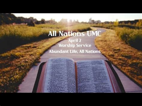 All Nations UMC English Ministry Sunday Worship April 2 YouTube