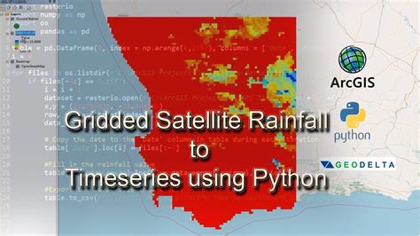 Download And Convert Chirps Gridded Satellite Rainfall Data Into Time Series Using Python Youtube