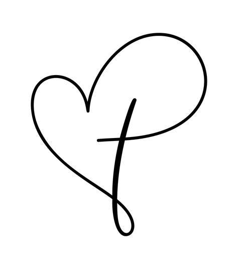 Vector Christian Logo One Line Heart With Cross On A White Background