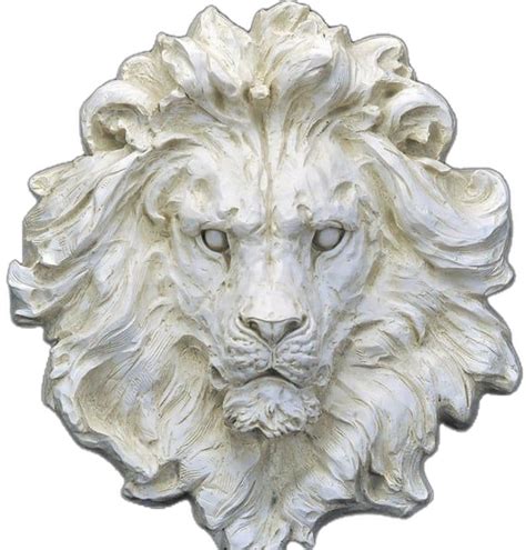 Free Shipping On 565mm Outdoor Lion Head Wall Decor Garden Sculpture