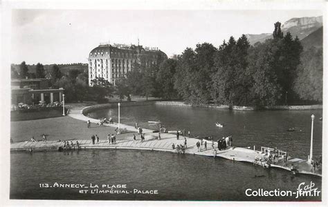 CPSM FRANCE 74 Annecy La Plage et l impérial Palace 74 haute