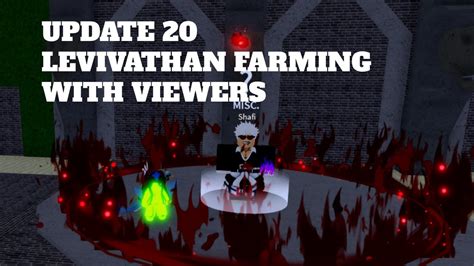 Blox Fruits Update Leviathan Farming Youtube