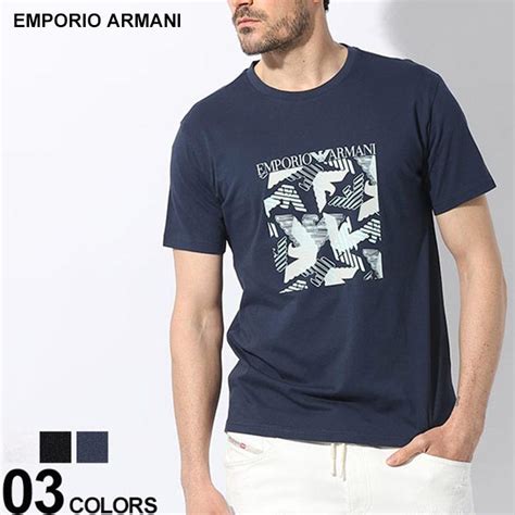 アルマーニ Tシャツ Emporio Armani エンポリオアルマーニ メンズ カットソー 半袖 ロゴ シャツ Eas2118184r468