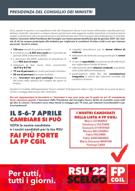 Pcm Volantino Fp Cgil Funzione Pubblica