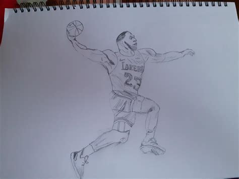 Lebron James Drawing Step By Step