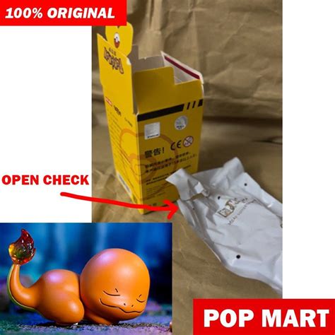 Pop Mart Pokemon Sit Back And Relax Blind Box 盲盒 Sleepy Charmander