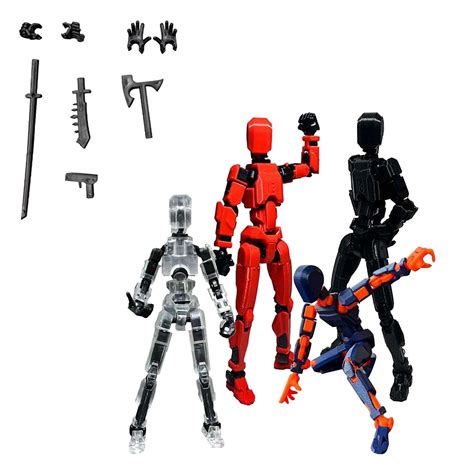 Imossad Action Figure 3d Printed Robot Action Figures Multi Jointed Movable Robot Toys