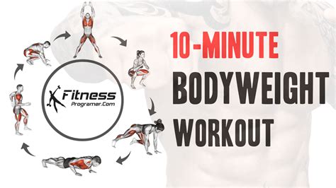 10 Minute Bodyweight Workout Boost Your Fitness