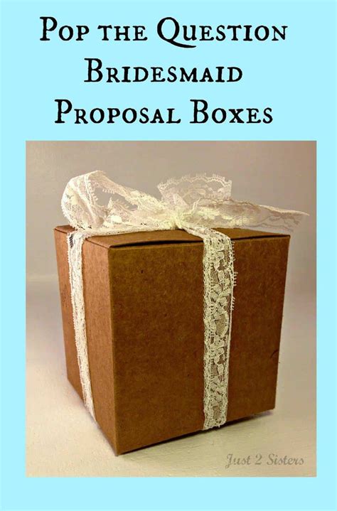 DIY Wedding Bridesmaid Proposal Boxes