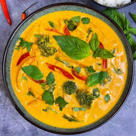 Thai Panang Curry With Vegetables Instant Pot Indian Veggie Delight