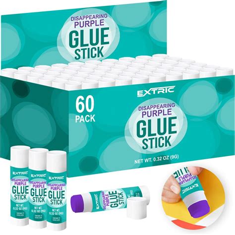 Glue Sticks 032 Ounce 60 Count Glue Sticks For Kids