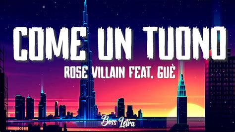 Rose Villain COME UN TUONO feat Guè Testo Lyrics YouTube