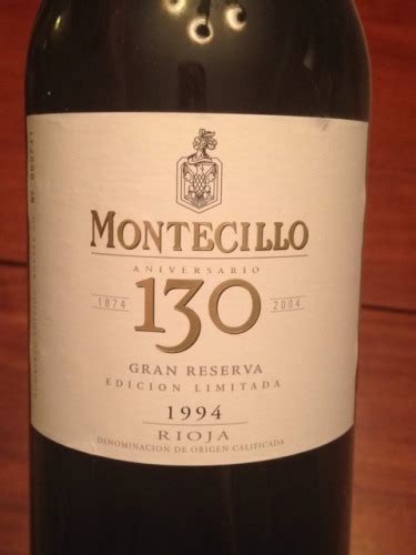 2013 Montecillo Rioja Gran Reserva 130 Aniversario Vivino Us