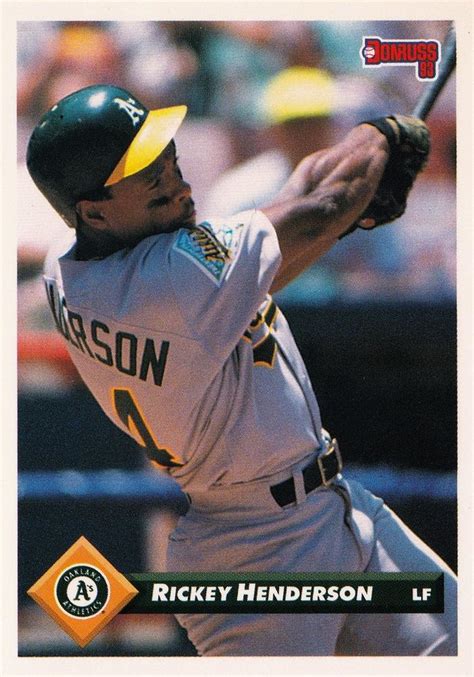 1993 Donruss 315 Rickey Henderson Trading Card Database