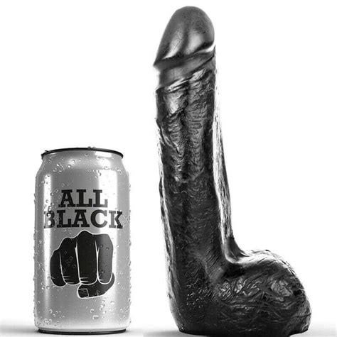 Dildo ALL BLACK Smooth 20cm Viago Shop