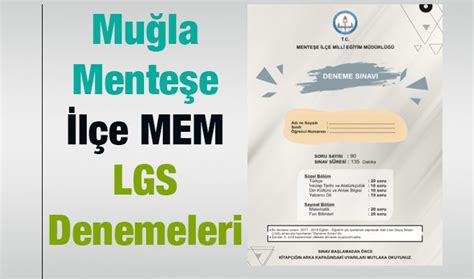 Mente E L E Mem Lgs Denemeleri Mustafa Karag L