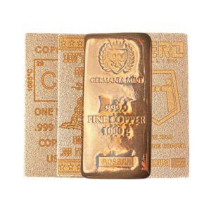 1 Kilo Copper Bar - Any Mint, Any Condition - Hero Bullion