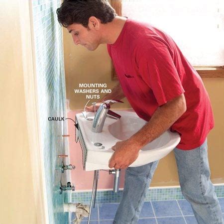 Installing a Bathroom Sink: Wall-Hung Sink | The Family Handyman