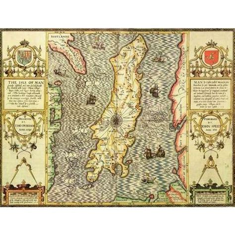 HISTORICAL MAP ISLE OF MAN 400 PIECE JIGSAW | The Happy Puzzle Company