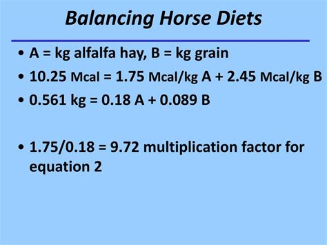 PPT - Balancing Horse Diets PowerPoint Presentation, free download - ID