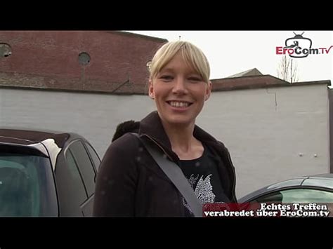 German Street Casting With A Blonde Slut XNXX
