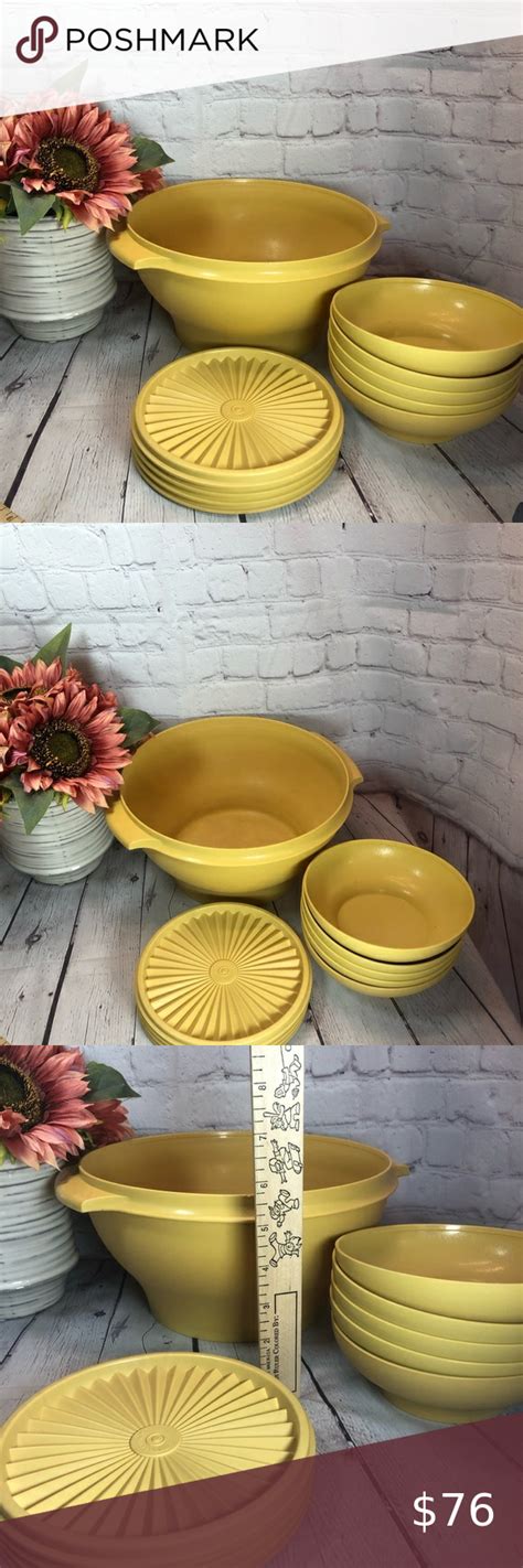 Vintage Tupperware 10 SALAD Bowl Servalier And Salad Bowl Vintage