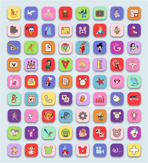 Disney App Icons Ios And Android Disney App Icons Aesthetic For Iphone