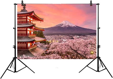 Allenjoy 7x5ft Polyester Scenery Backdrop Mount Fuji Japanese