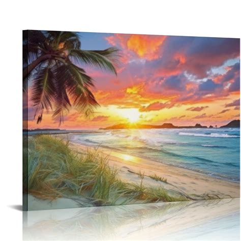 Canflashion Canvas Art Bedroom Wall Decoration Sea View Canvas Wall