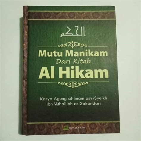 Jual Buku Bagus Mutu Manikam Dari Kitab Al Hikam Syaikh Ibn Athaillah