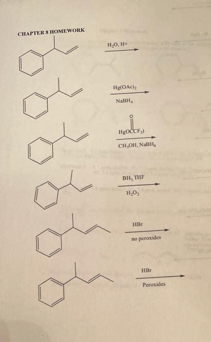 Solved Chapter Homework H H Hg Oac Nabh Hgoccf Chegg