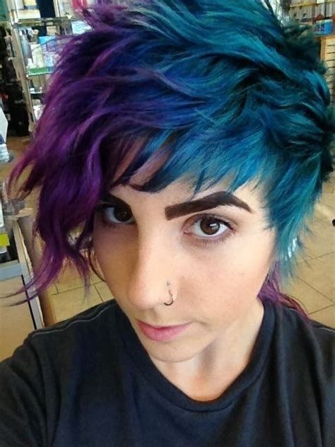 Split Hair Dye Hairstyles Aleida Kirkwood