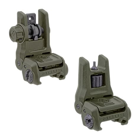 Magpul MBUS Gen 3 Front And Rear AR 15 Back Up Sight Kit