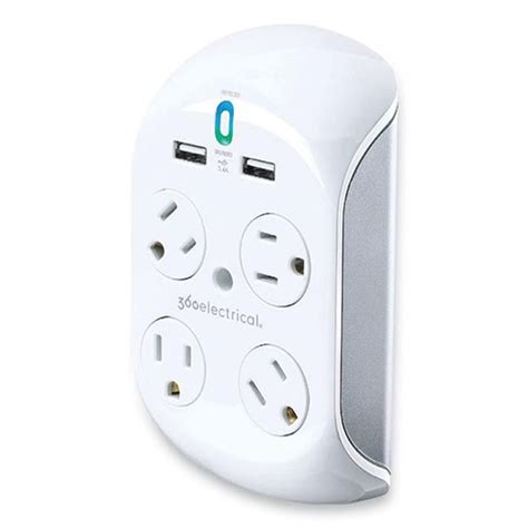 360 Electrical 4-AC/3-USB Port Surge Protector - Walmart.com