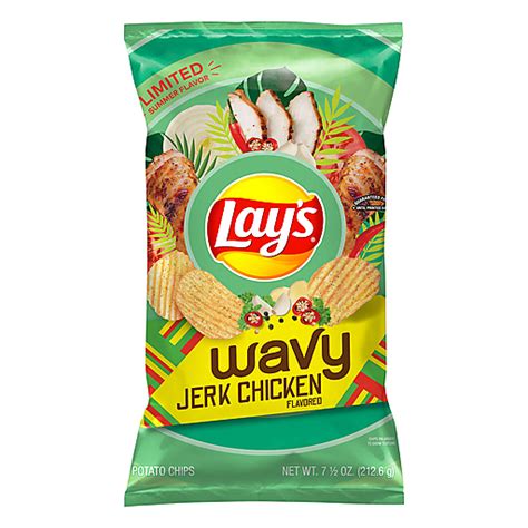 Lay S Wavy Jerk Chicken Flavored Potato Chips 7 5 Oz Shop FairPlay