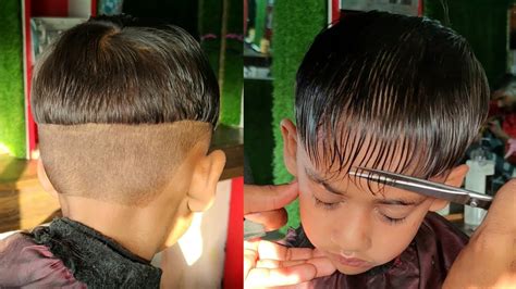 How To Cut Boys Hair At Home Haircut Tutorial Youtube