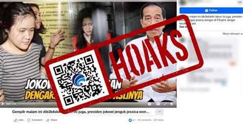 Hoaks Presiden Joko Widodo Menjenguk Jessica Wongso Di Penjara