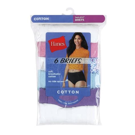 Hanes Cool Comfort Women S Cotton Brief Panties 6 Pack Pp40ad Rural King