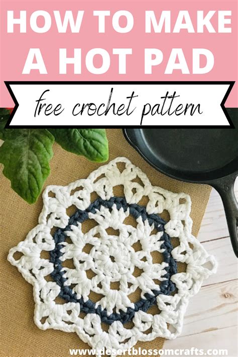 Free Crochet Trivet Hot Pad Pattern A Perfect Addition To All Your Other Kitchen Items And Makes