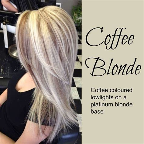 Coffee Blonde Hair Platinum Blonde Hair With Coffee Lowlights Hair