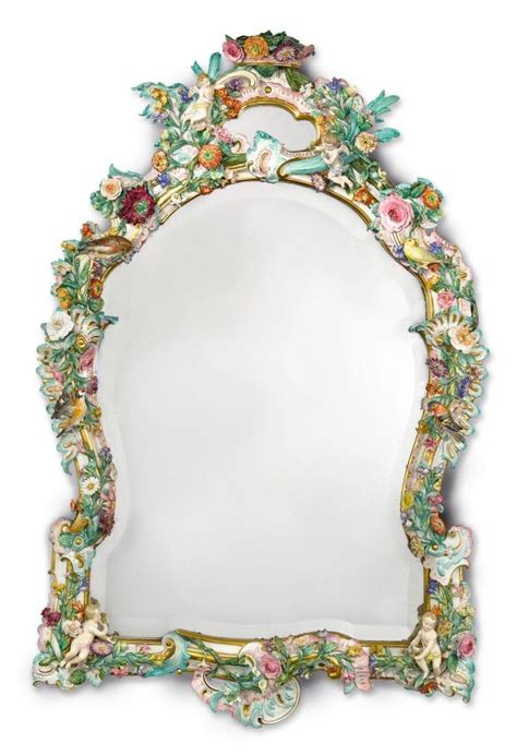 Sold Price A MEISSEN FLOWER ENCRUSTED LARGE MIRROR LATE 19TH CENTURY